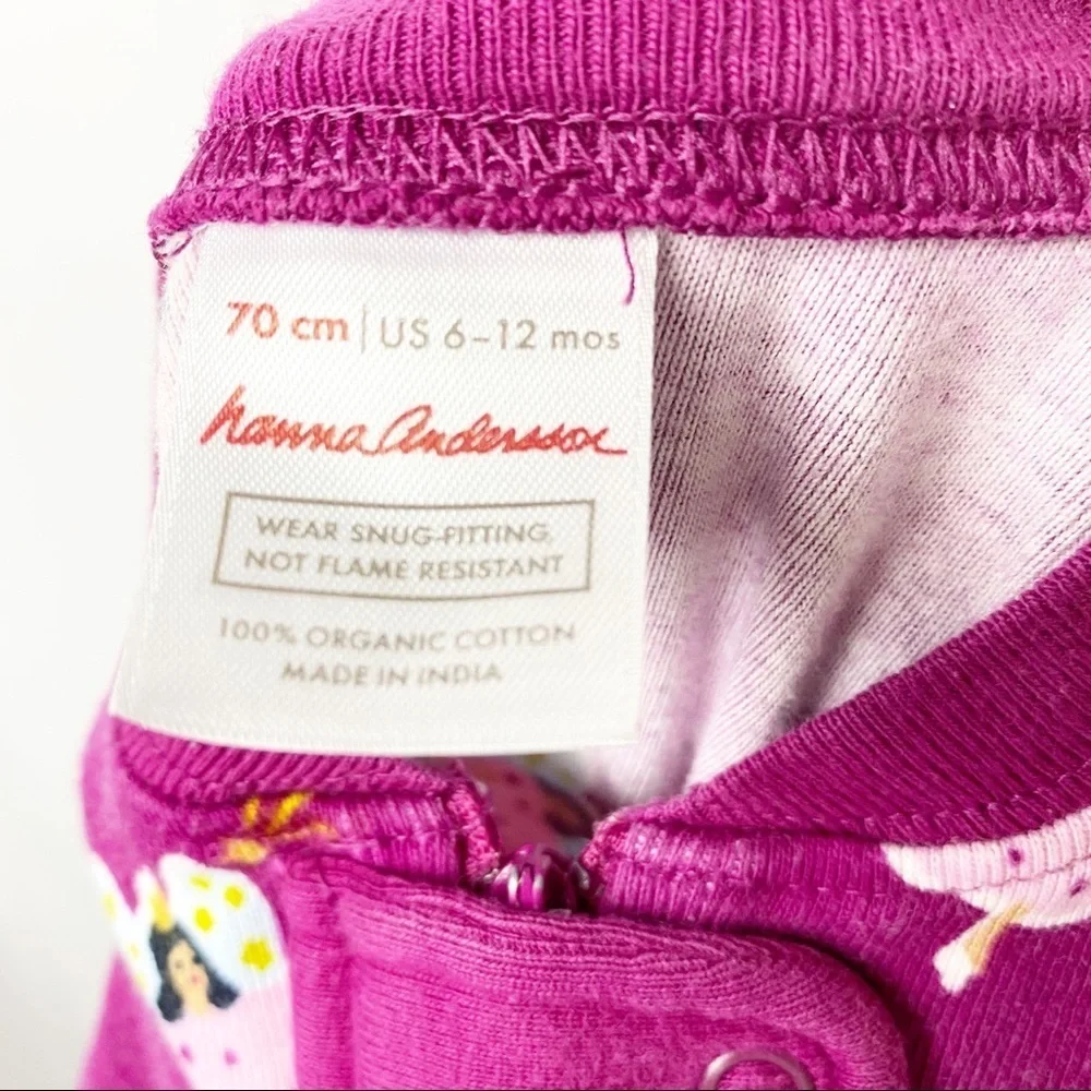 Hanna Andersson Fairy Zipper Pajamas One Piece